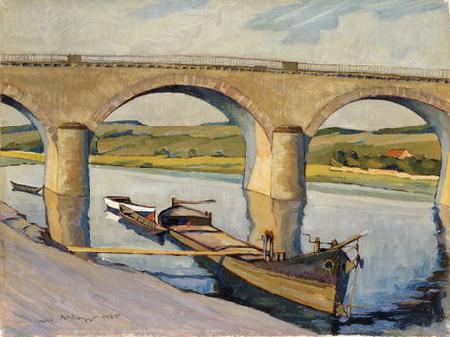 unknow artist The Bridge at Remich oil painting image